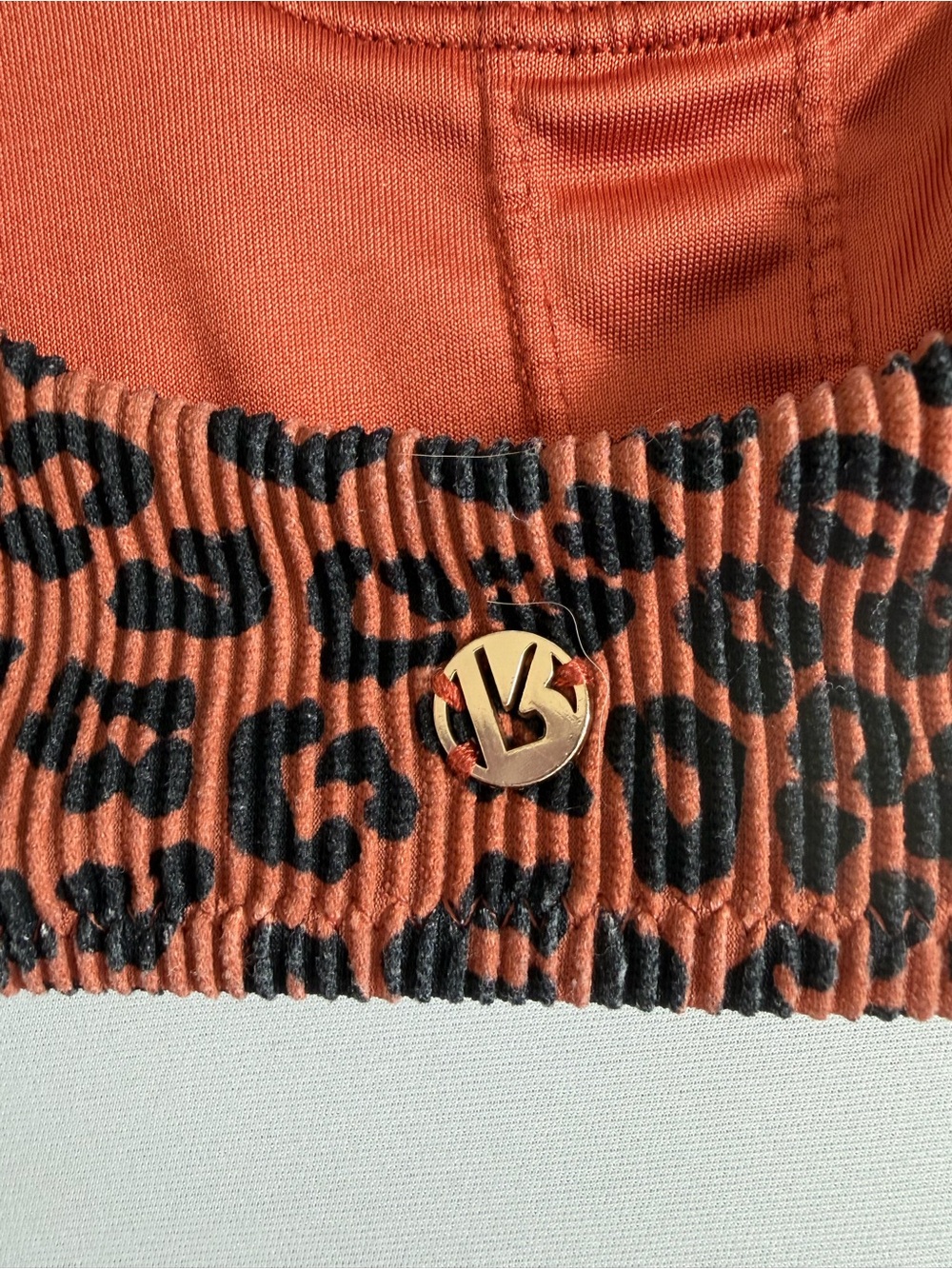 Buffbunny Rust Leopard Ribbed Bikini Set - Picture 4 of 8